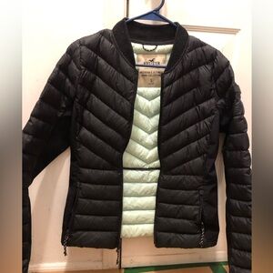 Black HOLLISTER DOWN COLLECTION  Puffer Jacket SZ Small